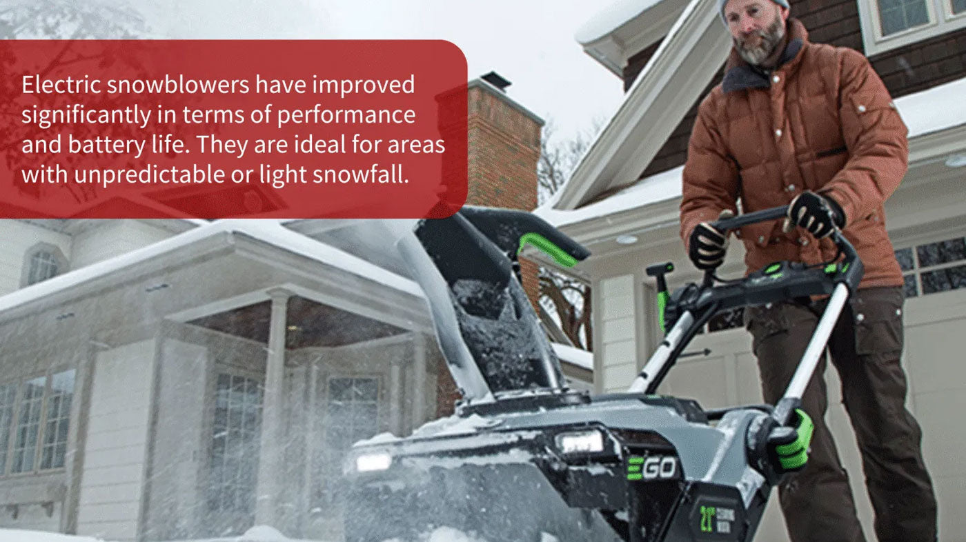 Power Source: Gas vs. Electric Powered Snowblowers