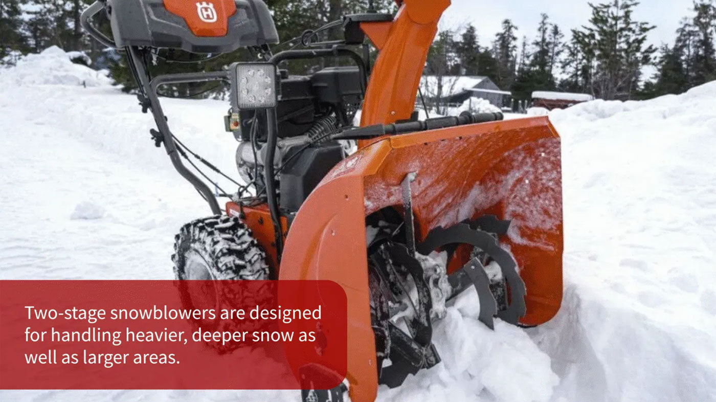 Types of Snowblowers: Single-Stage vs. Two-Stage Models