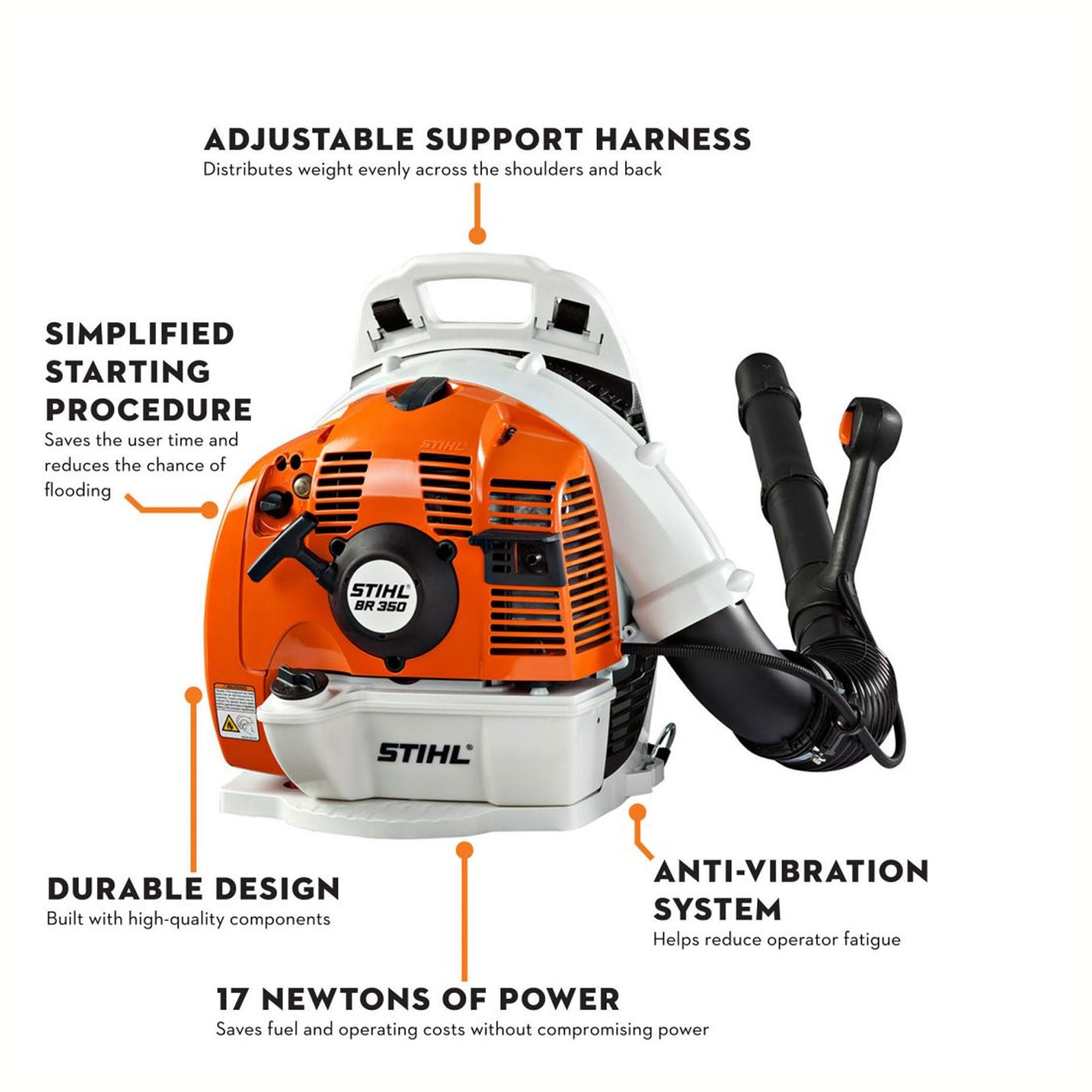 STIHL BR 350 Gasoline Backpack Blower