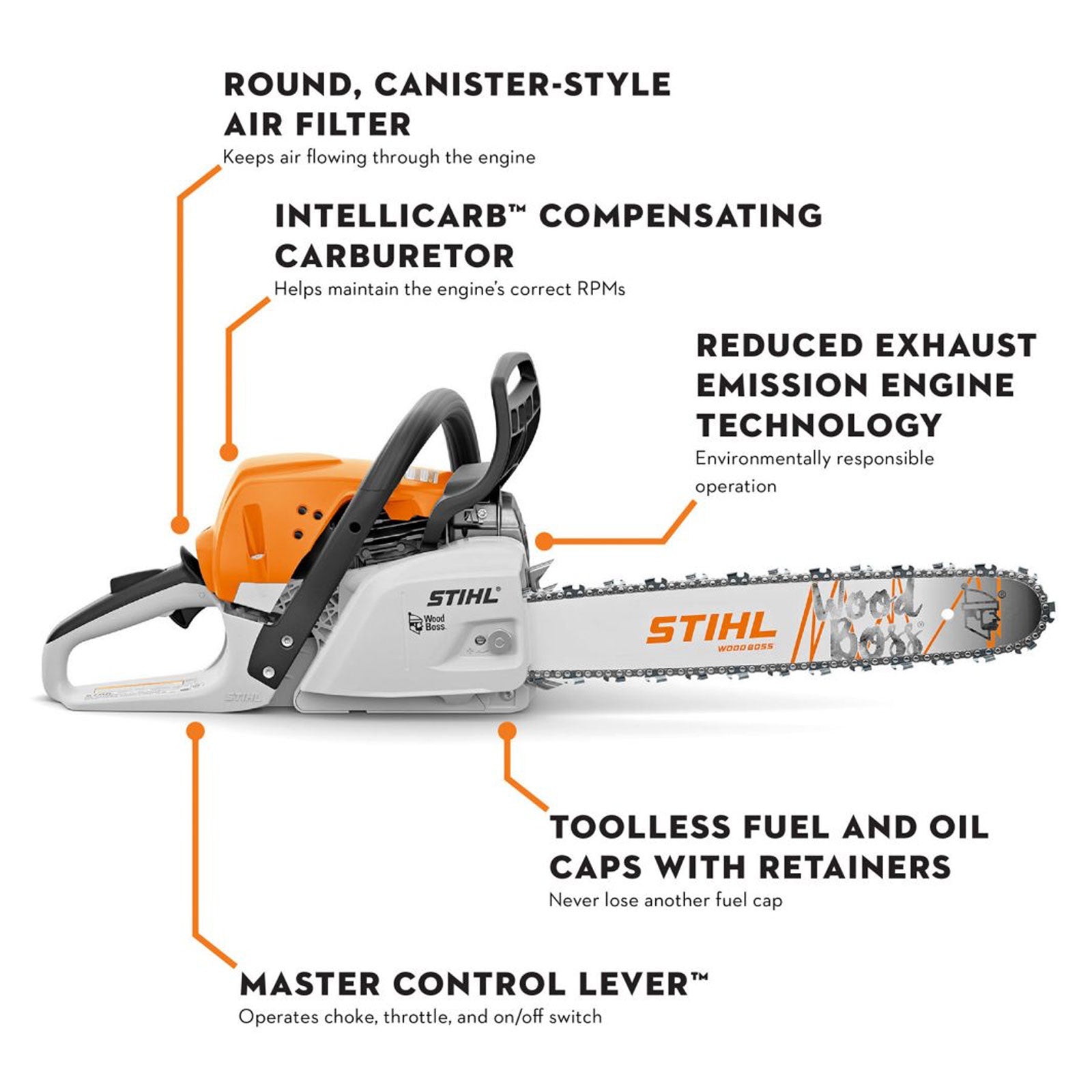 STIHL MS 251 WOOD BOSS® Gasoline Chainsaw