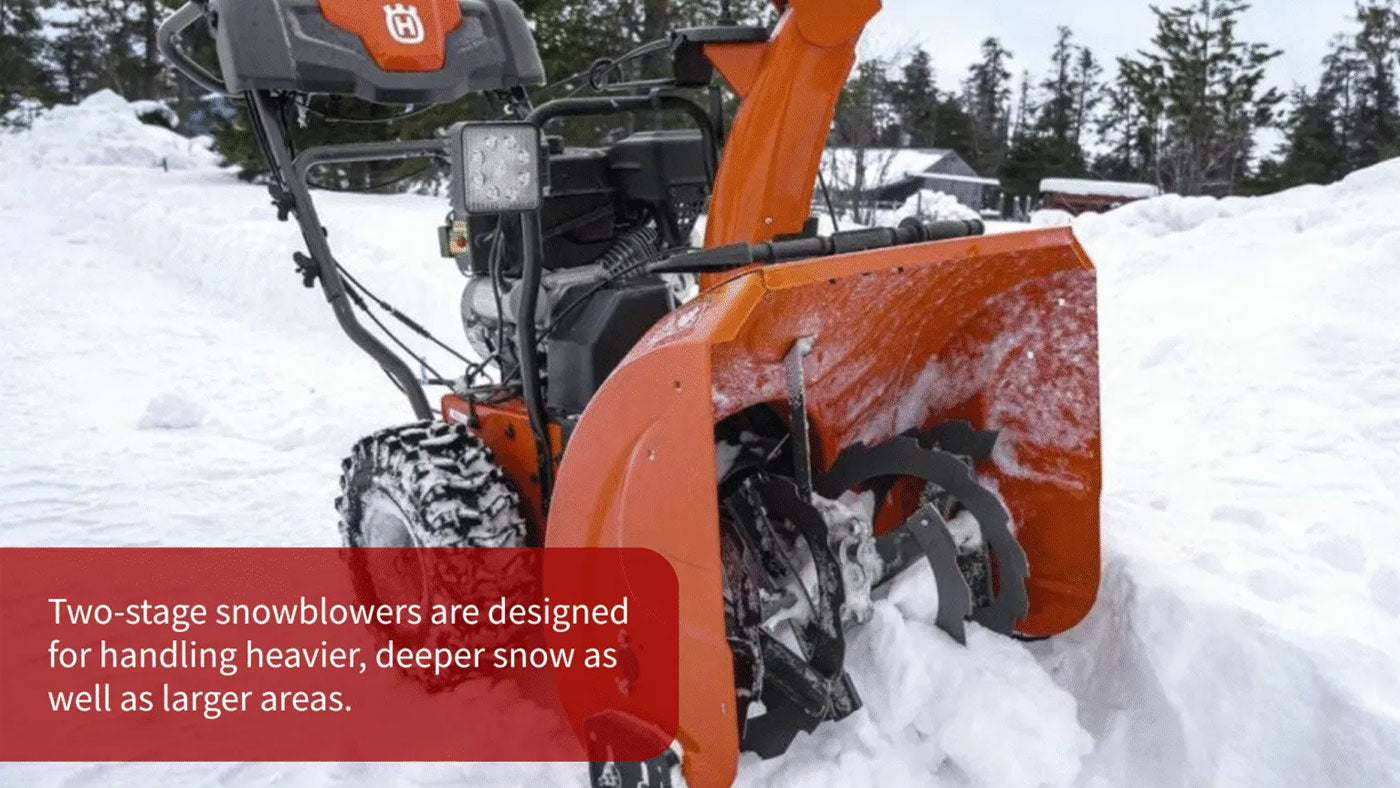 Types of Snowblowers: Single-Stage vs. Two-Stage Models