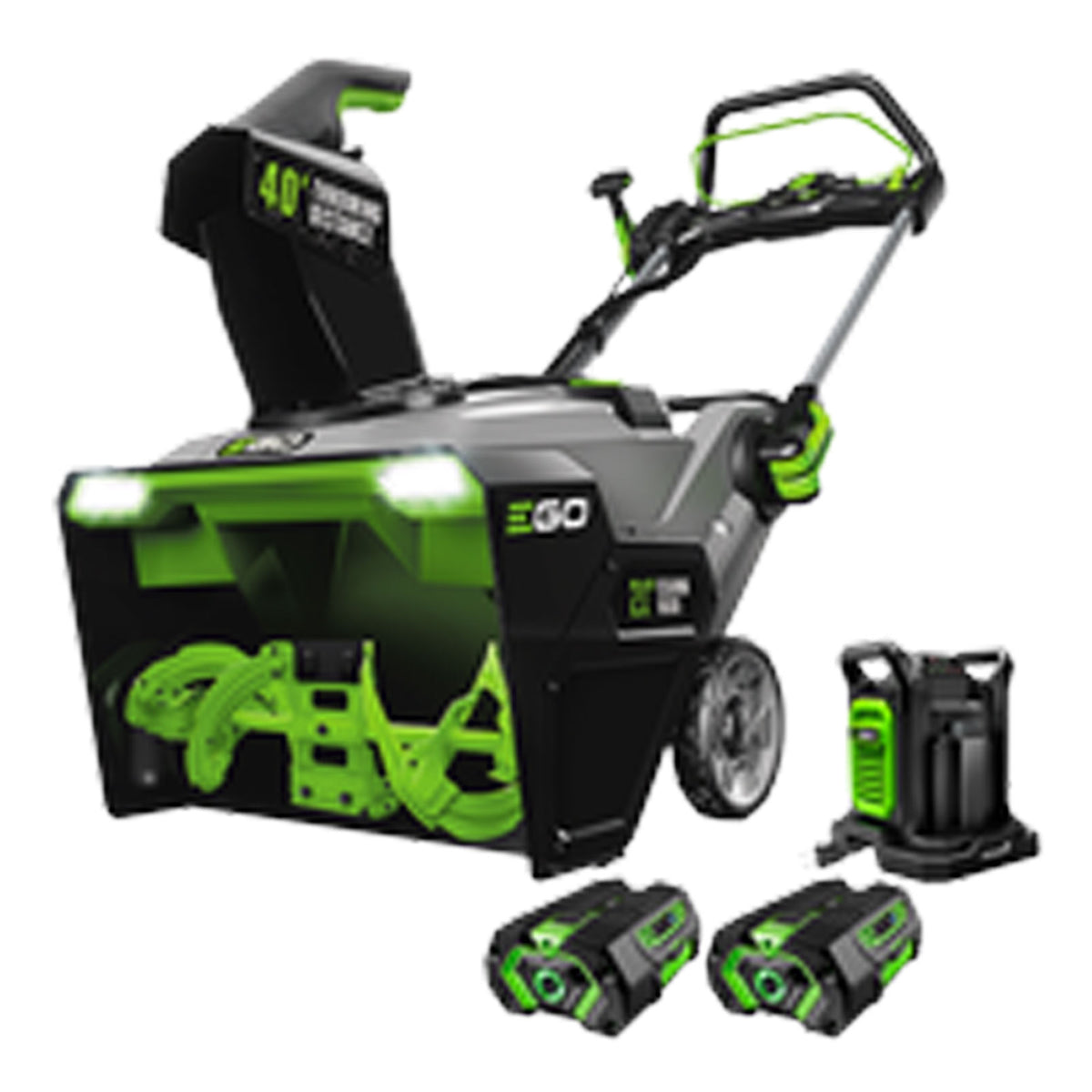 POWER+ Peak Power™ Snow Blower with Steel Auger and (2) 5.0ah Batteries and Dual Port Charger