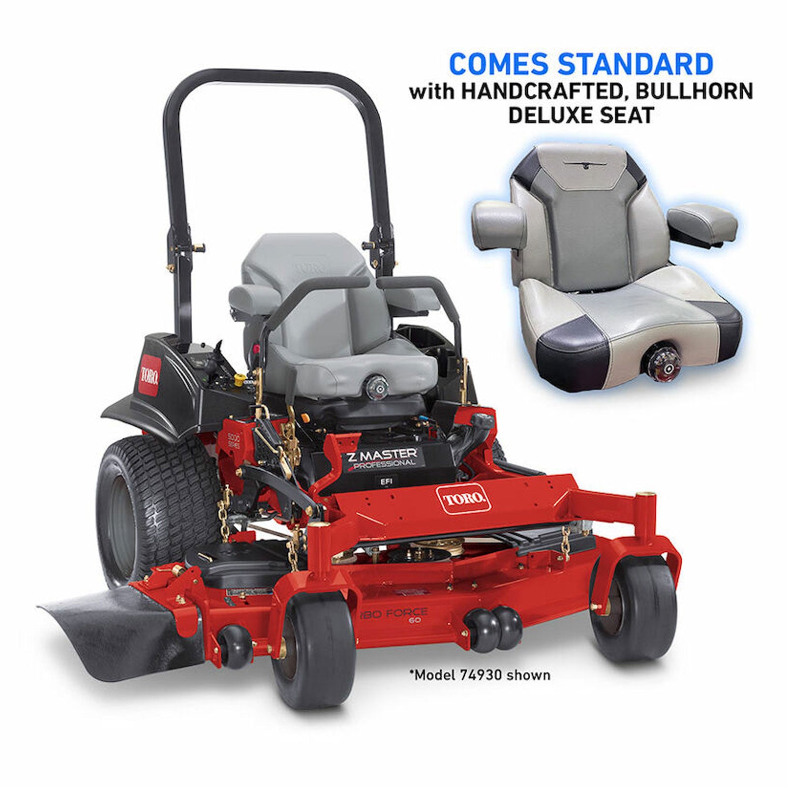 Toro Z-Master 5000 Series 60" 25 hp Gas Zero Turn Mower Model 74930 shown
