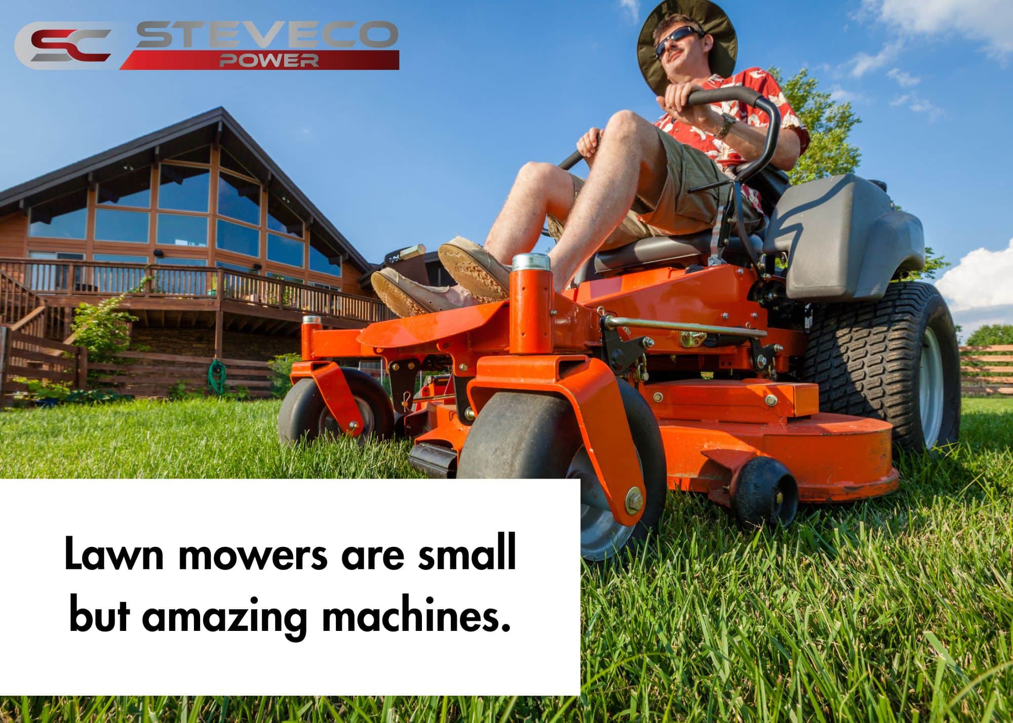 lawn mowers are small but powerful